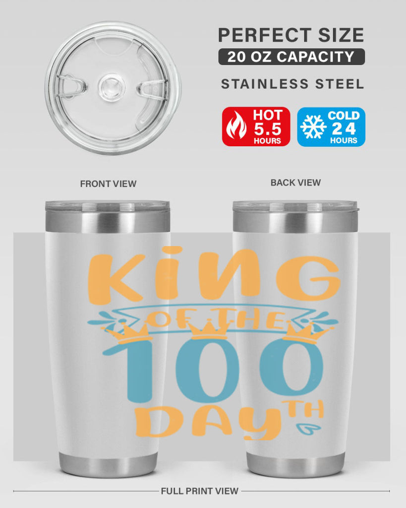 king of the th day 3#- 100 days of school- Tumbler