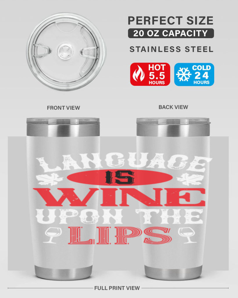 language is wine upon the 72#- wine- Tumbler