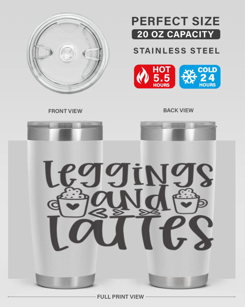 leggings and lattes 389#- mom- Tumbler