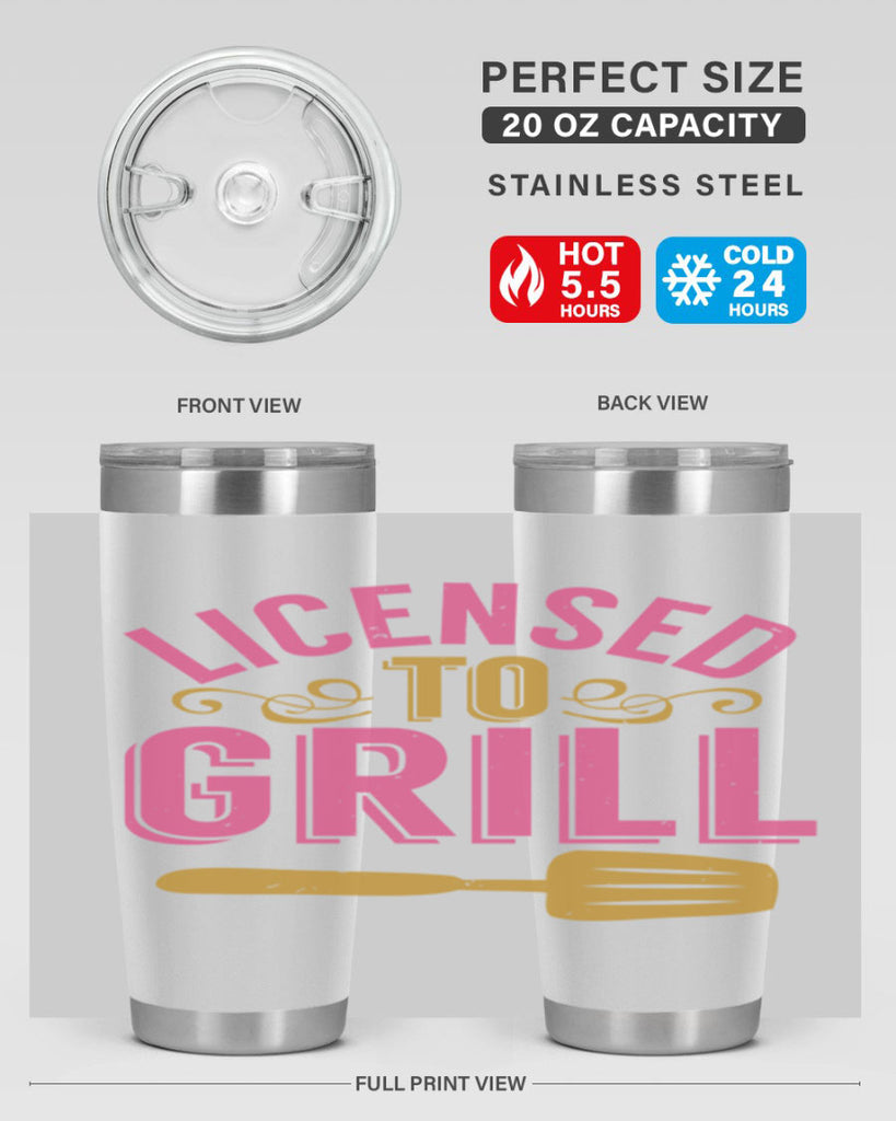 licensed to grill 24#- bbq- Tumbler