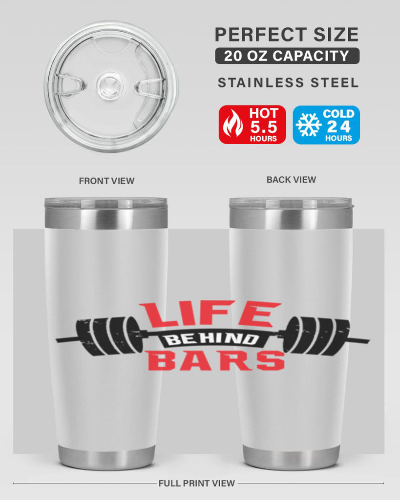 life behind bars 6#- gym- Tumbler