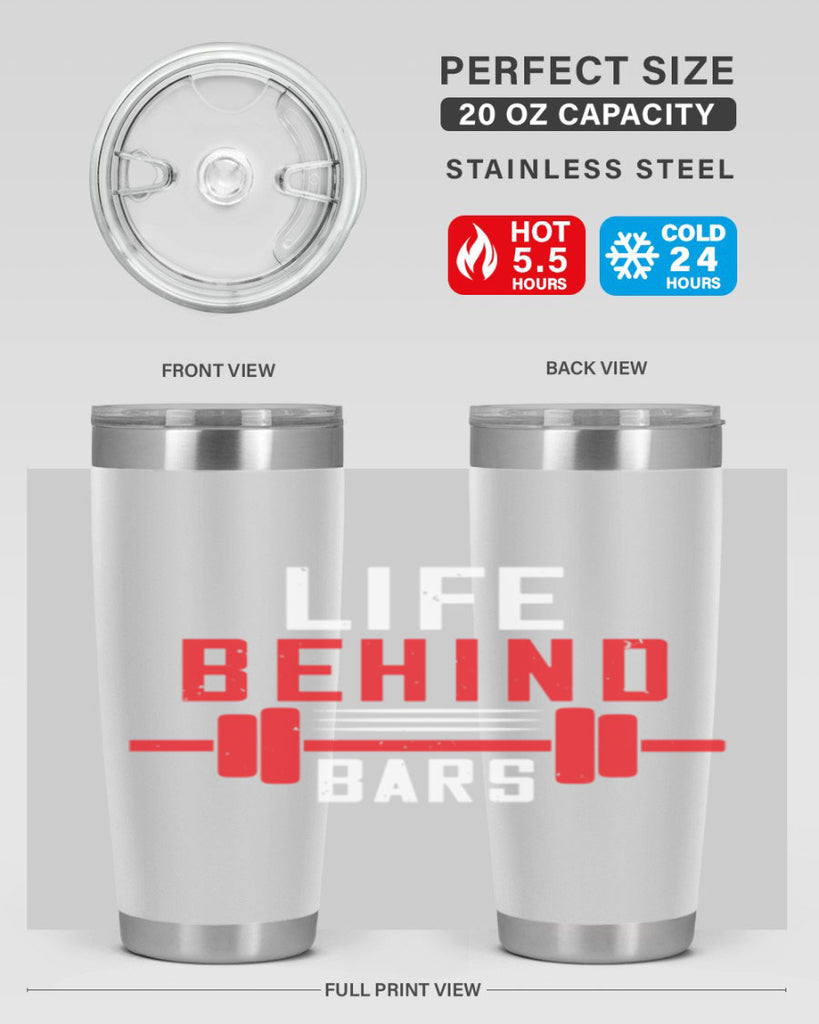 life behind bars 85#- gym- Tumbler