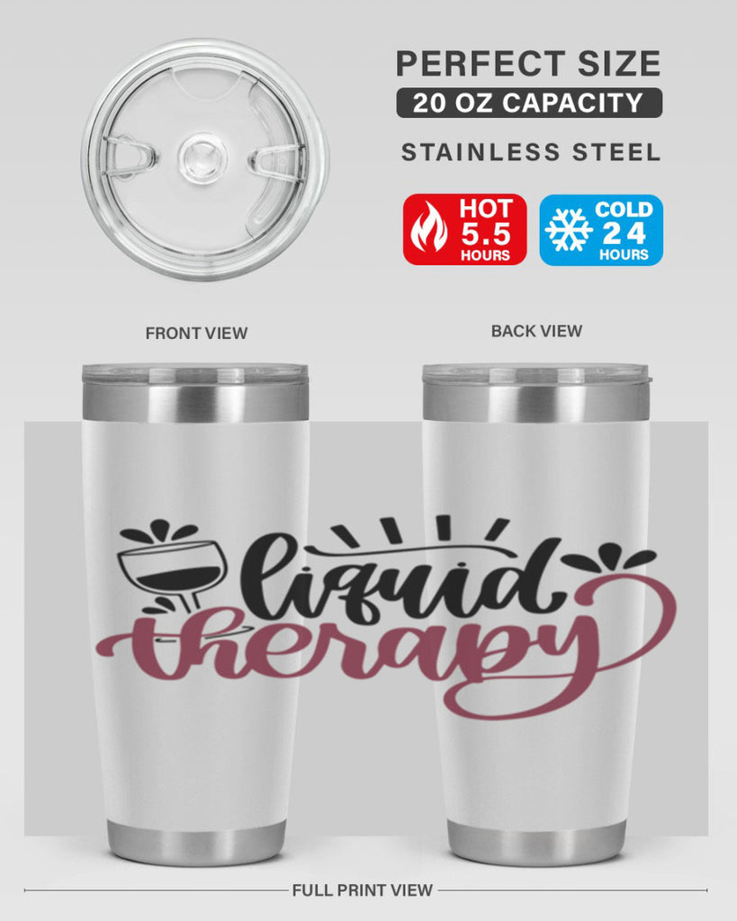 liquid therapy 44#- wine- Tumbler