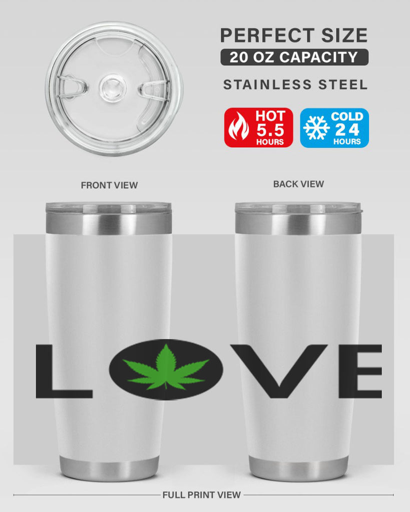 love cannabis 189#- marijuana- Tumbler