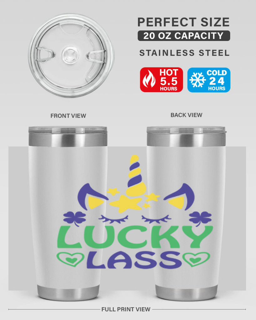 lucy lass 11#- mardi gras- Tumbler