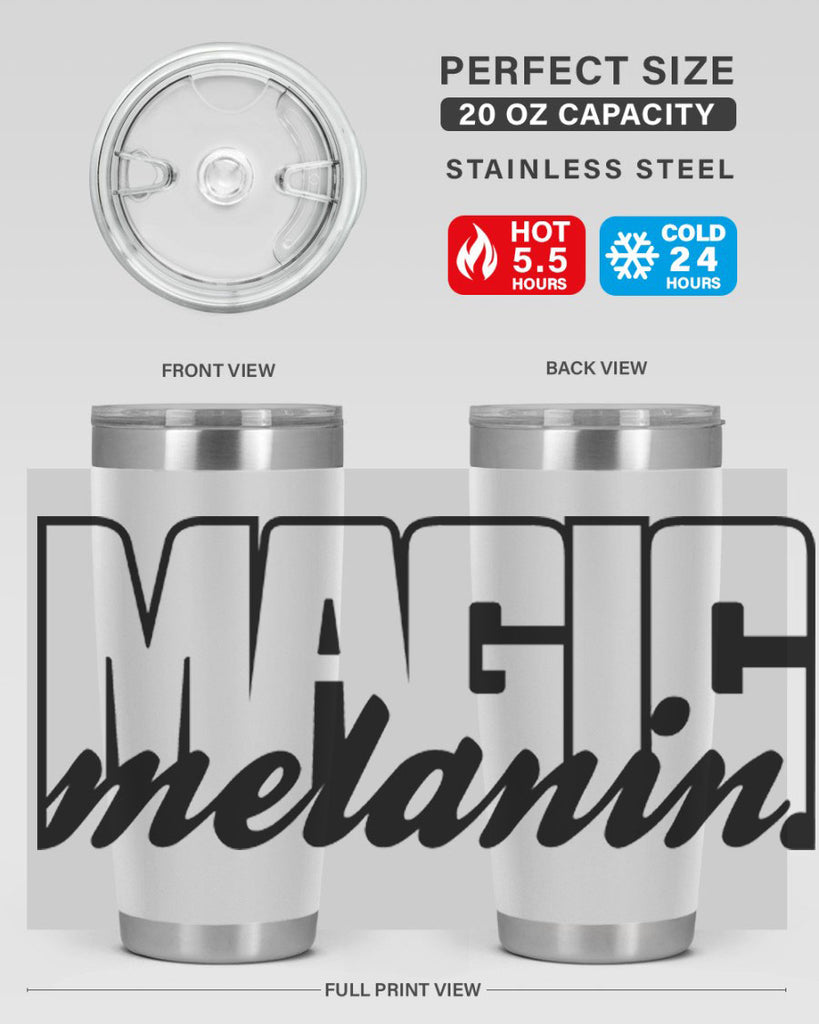 magic melanin 184#- black words phrases- Cotton Tank