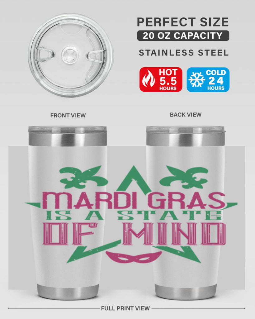 mardi gras is a state of mind 47#- mardi gras- Tumbler