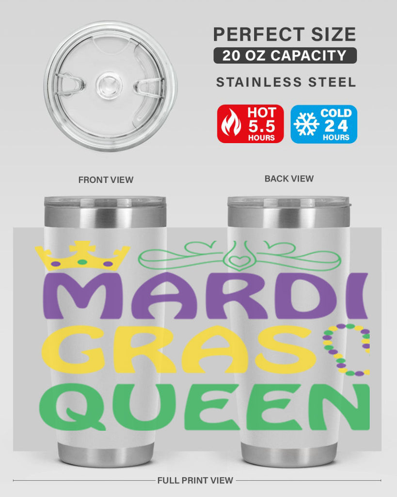 mardi gras queen 8#- mardi gras- Tumbler