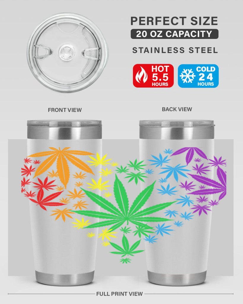 marijuana heart 200#- marijuana- Tumbler