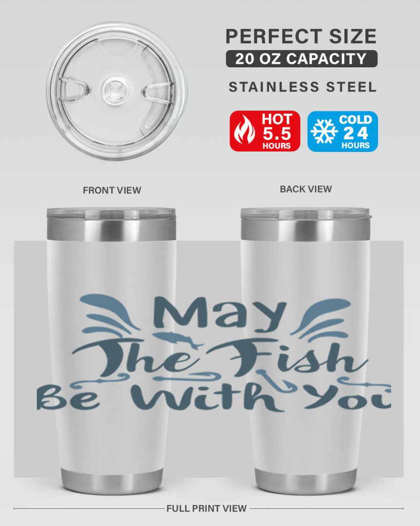 may the fish 54#- fishing- Tumbler