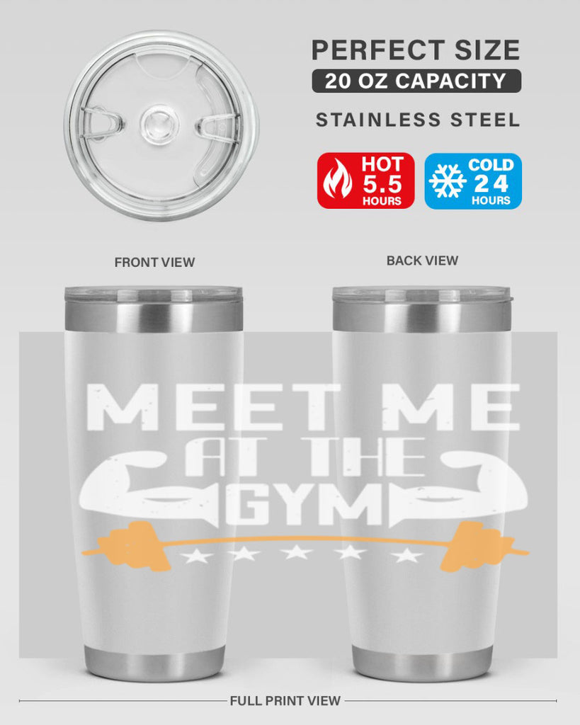 meet me at the gym 83#- gym- Tumbler