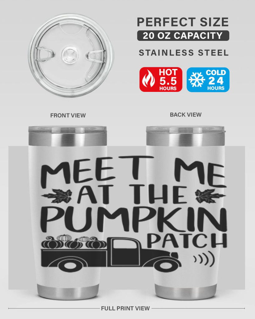 meet me at the pumpkin patch 423#- fall- Tumbler