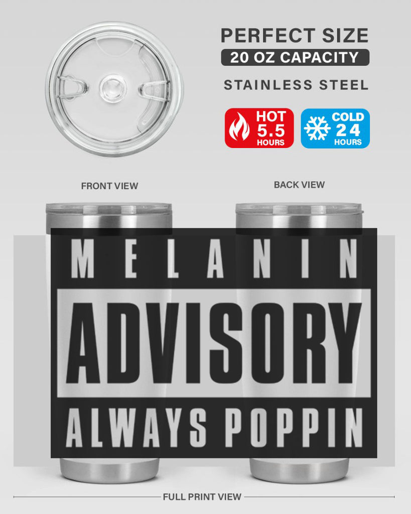 melanin advisory 80#- black words phrases- Cotton Tank