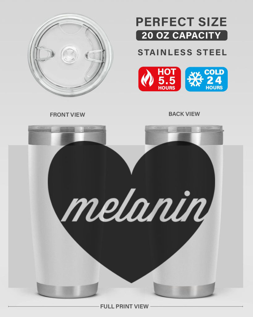 melanin loveheart 76#- black words phrases- Cotton Tank