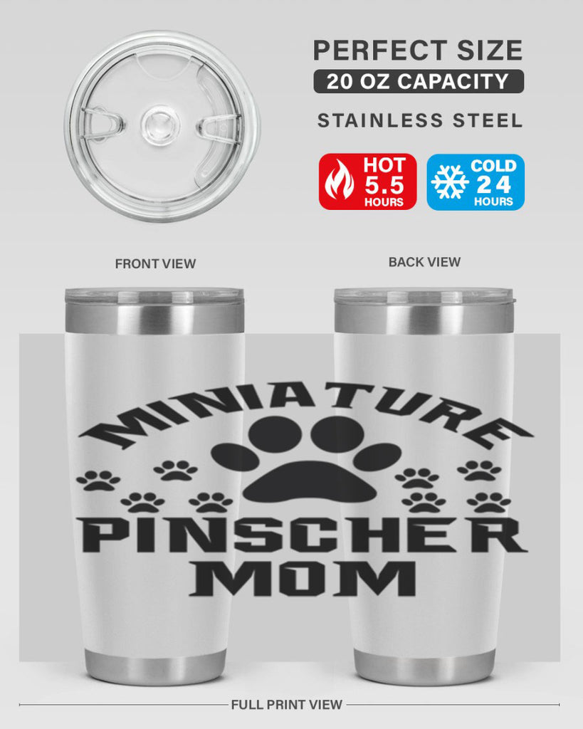 miniature pinscher mom 129#- mom- Tumbler