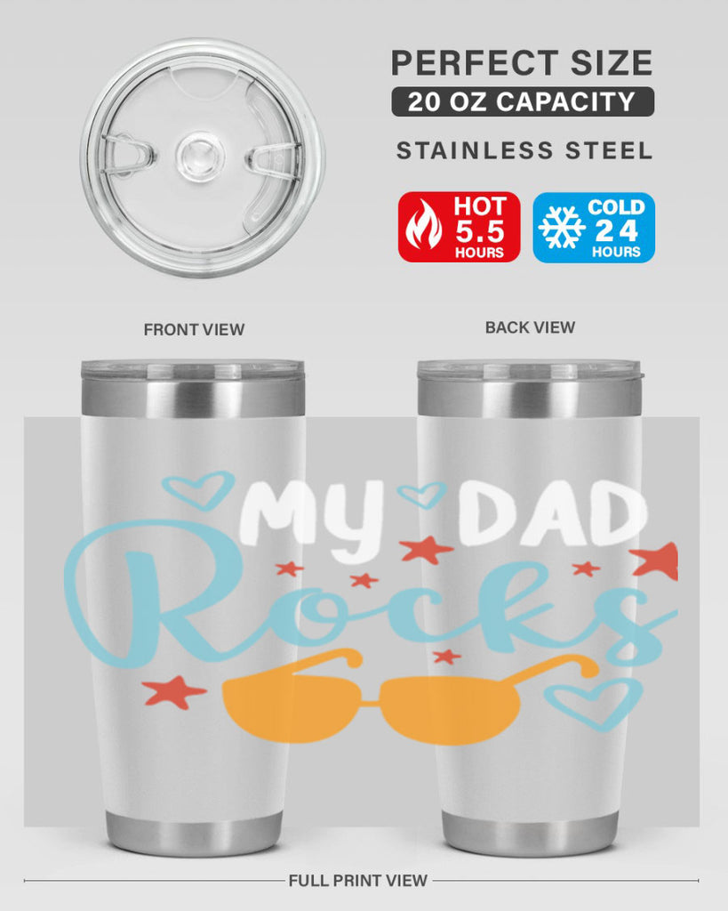 my dad rocks 83#- fathers day- Tumbler