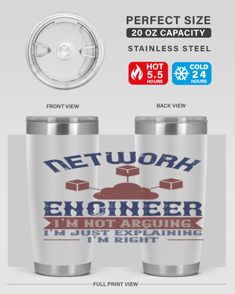 network engineer I am not arguing Im just explaining im right Style 42#- engineer- tumbler