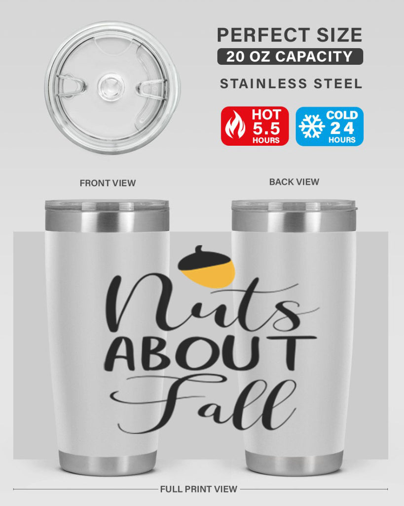 nuts about fall 445#- fall- Tumbler