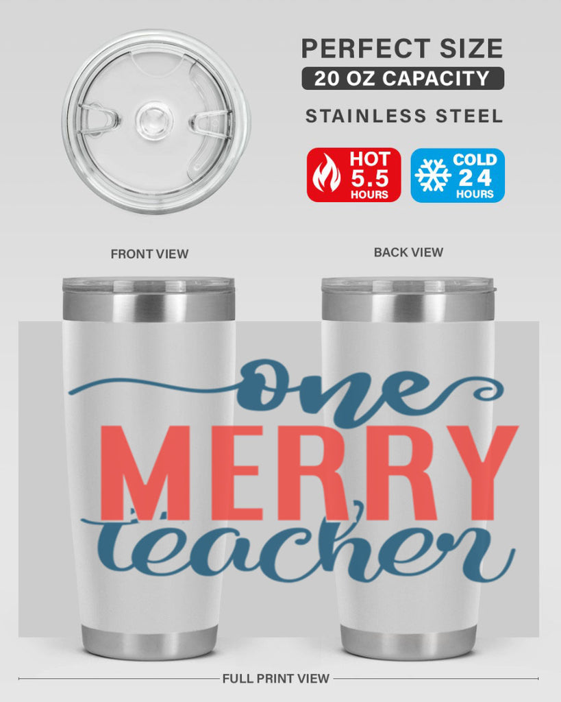 one merry teacher Style 161#- teacher- tumbler