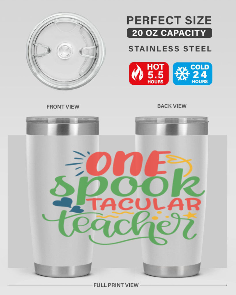 one spook tacular teacher Style 159#- teacher- tumbler