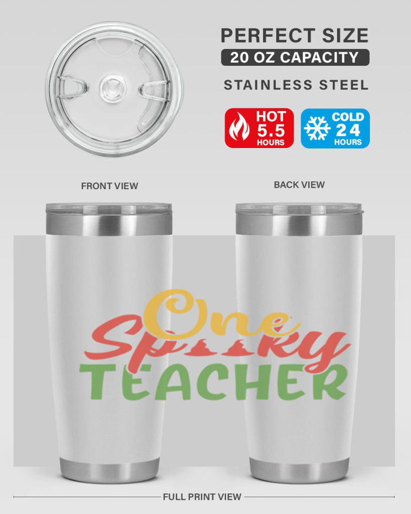 one spooky teacher Style 158#- teacher- tumbler