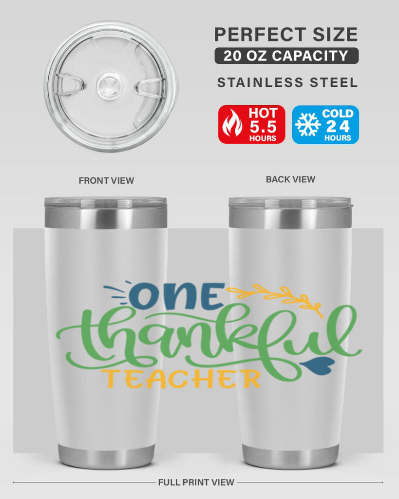 one thankful teacher Style 156#- teacher- tumbler