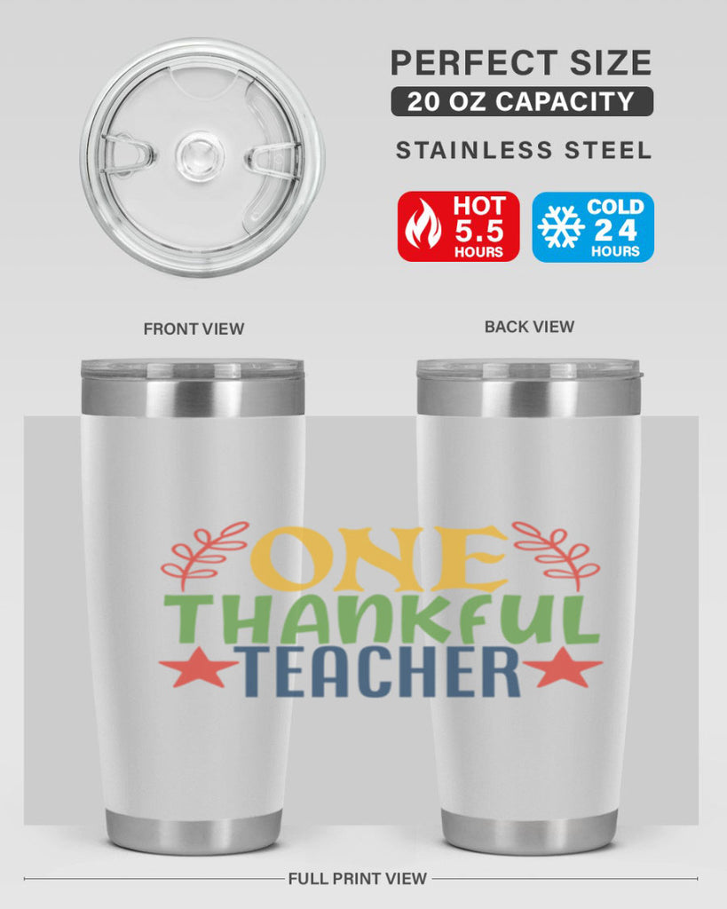 one thankful teacher Style 157#- teacher- tumbler