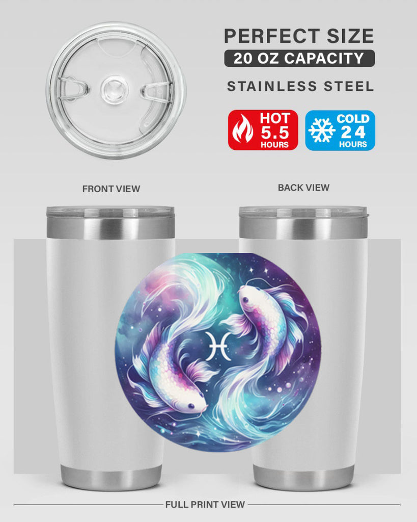 pisces 350#- zodiac- Tumbler