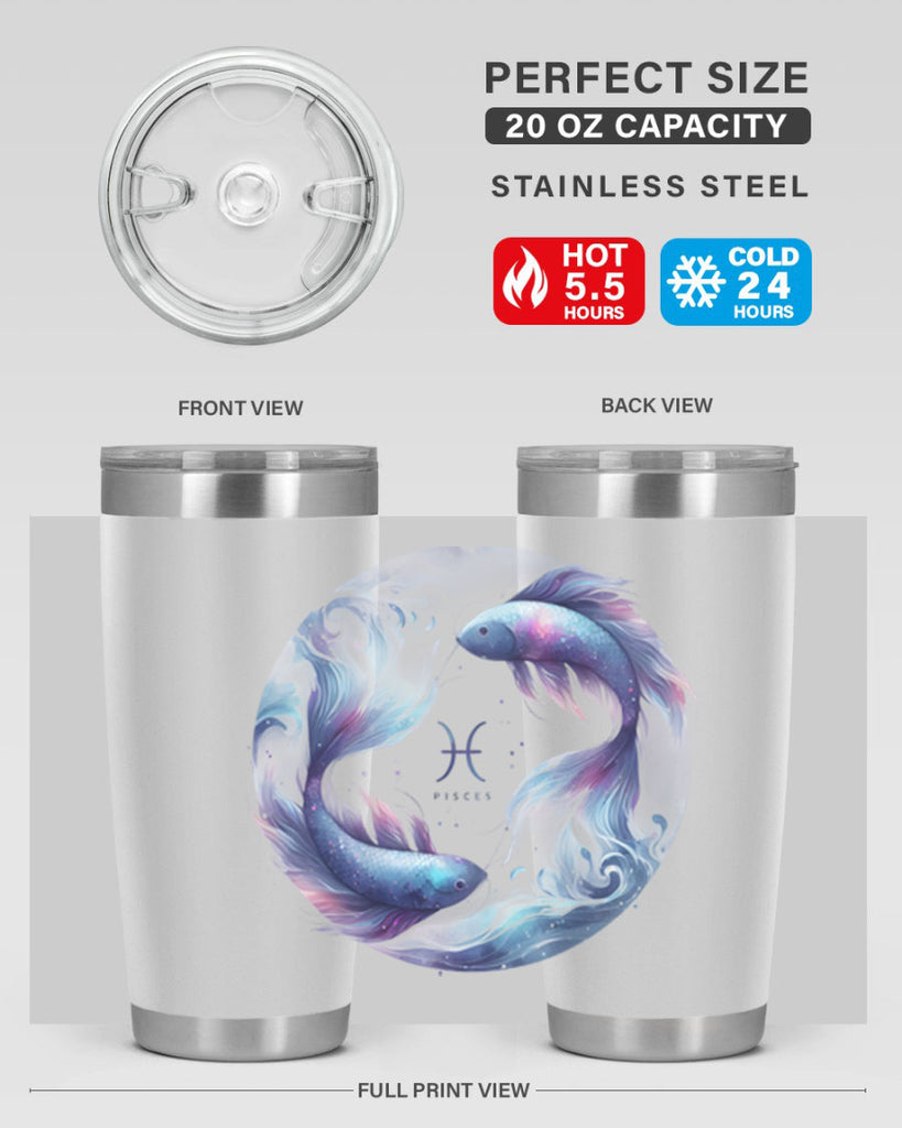 pisces 362#- zodiac- Tumbler