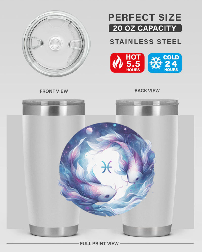 pisces 363#- zodiac- Tumbler