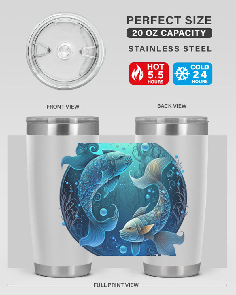 pisces 364#- zodiac- Tumbler