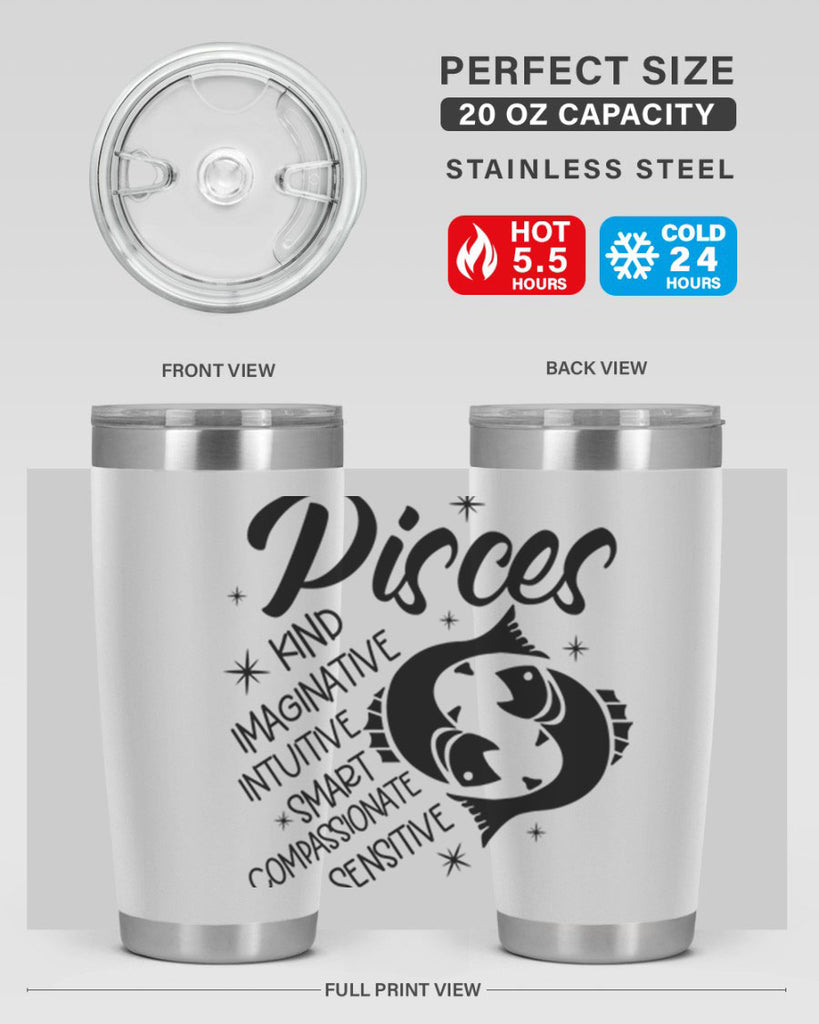 pisces 371#- zodiac- Tumbler