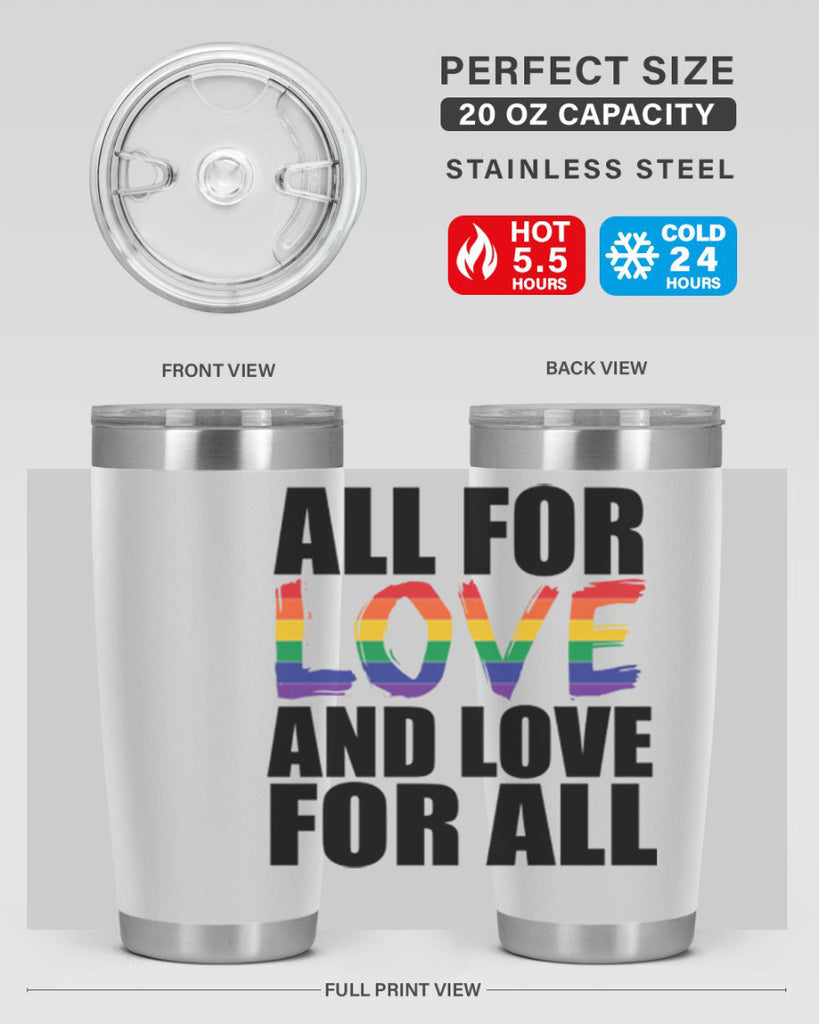 pride love for all 65#- lgbt- Tumbler