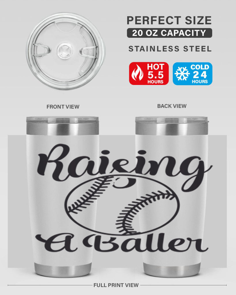 raising a baller 2277#- softball- Tumbler