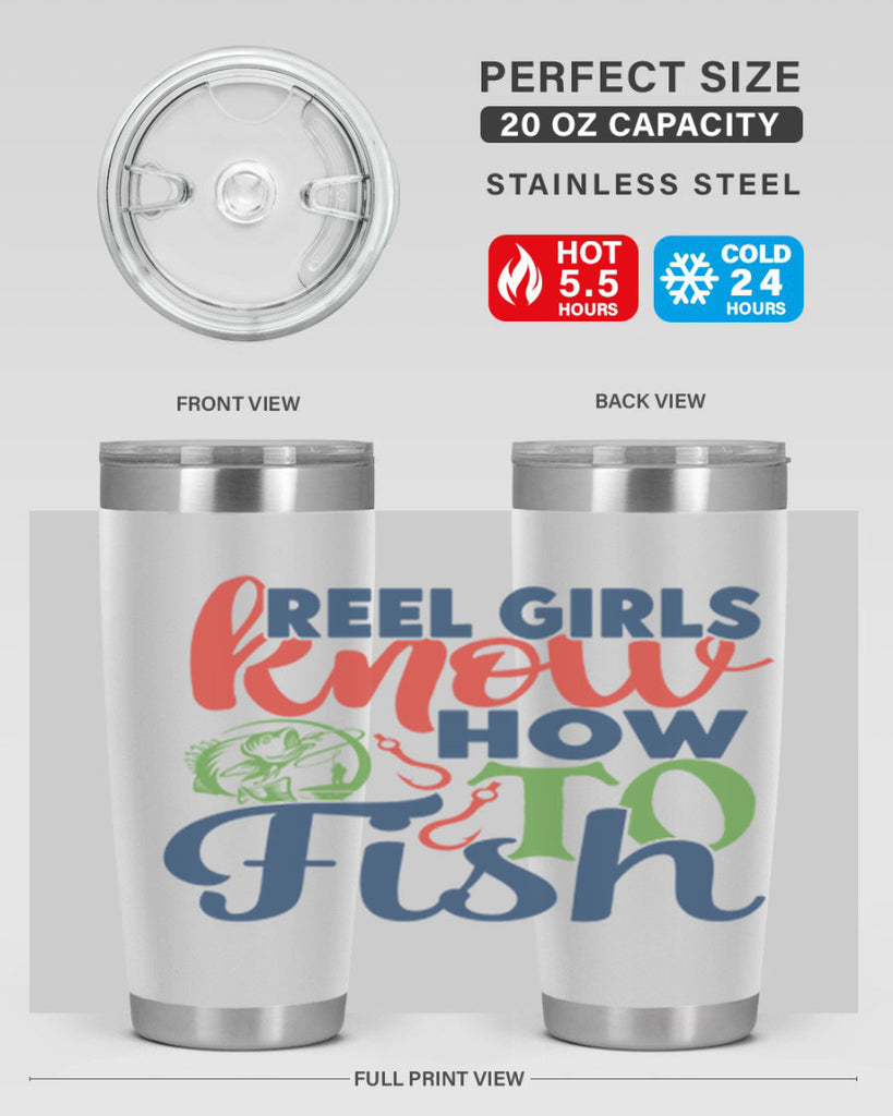 reel girls know how to fish 197#- fishing- Tumbler