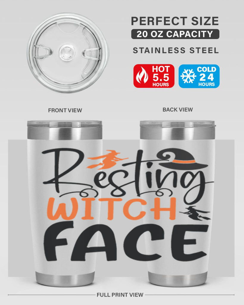 resting witch face 108#- halloween- Tumbler