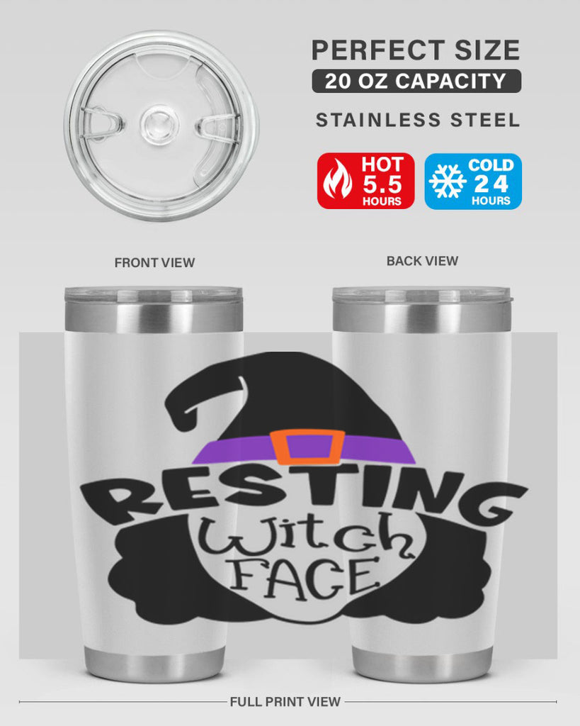 resting witch face 28#- halloween- Tumbler