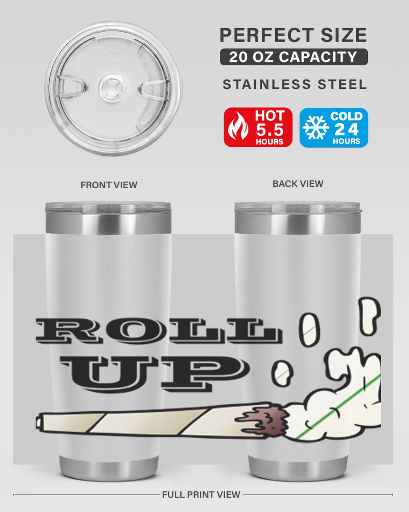 roll up 229#- marijuana- Tumbler