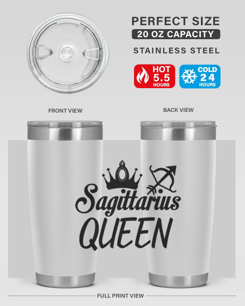sagittarius queen 412#- zodiac- Tumbler