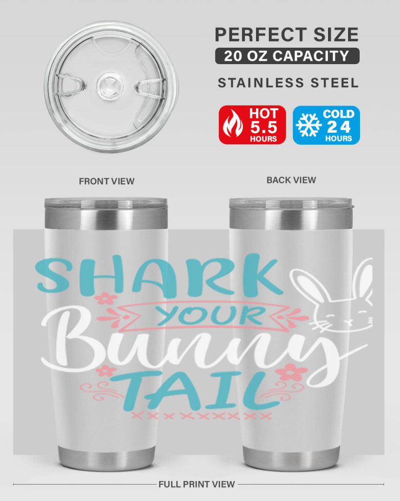 shark your bunny tail 9#- easter- Tumbler