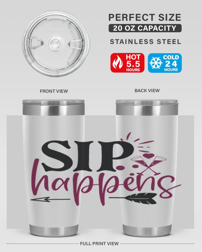 sip happens 164#- wine- Tumbler