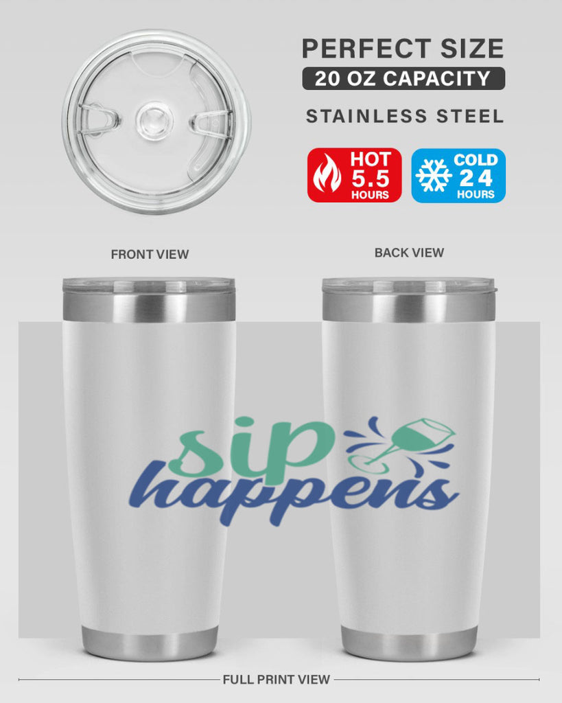 sip happens 165#- wine- Tumbler