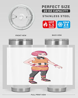 street girl wear orange outfit16#- anime- Tumbler