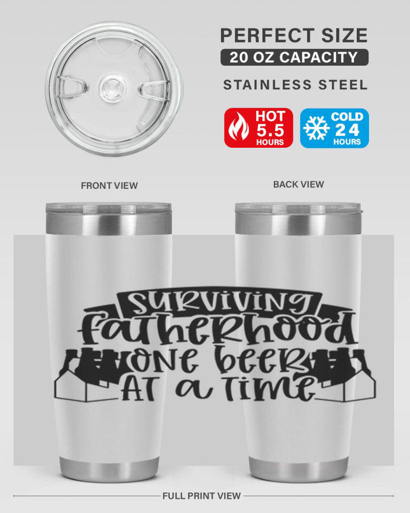 surviving fatherhood one beer at a time 19#- fathers day- Tumbler