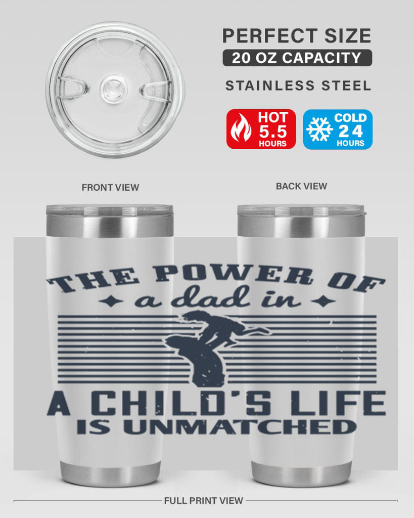 the power of a dad 150#- fathers day- Tumbler