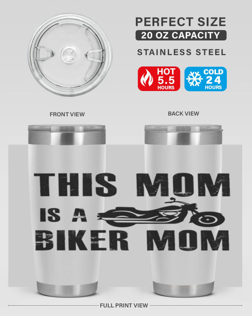 this mom is a biker mom 35#- mom- Tumbler