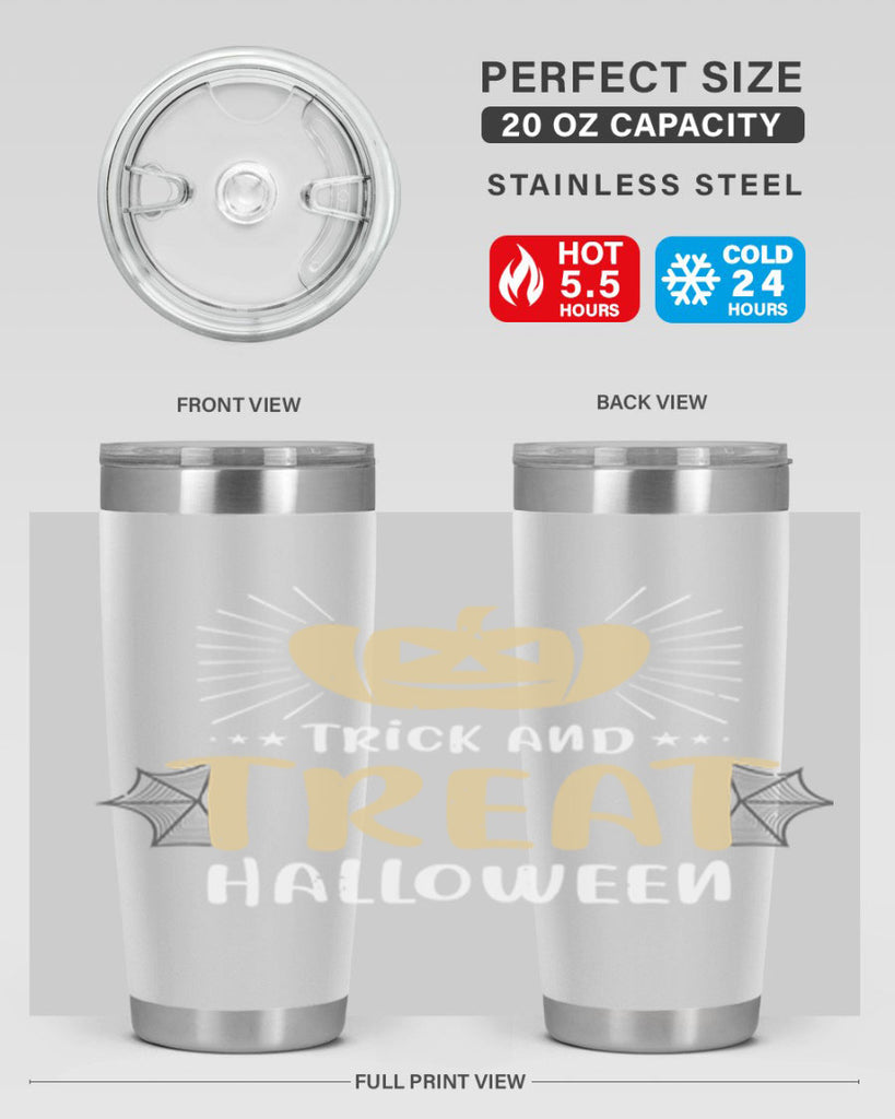 trick and treat halloween 125#- halloween- Tumbler