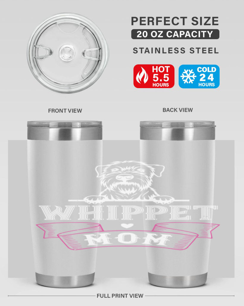 whippet mom 20#- mom- Tumbler