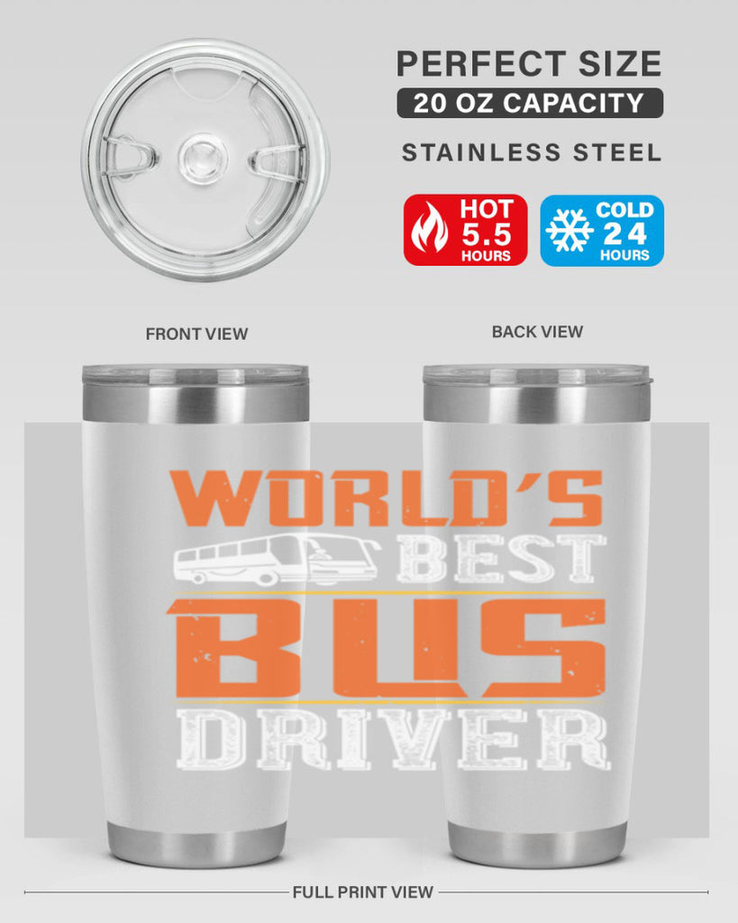 world’s best bus driver Style 4#- bus driver- tumbler