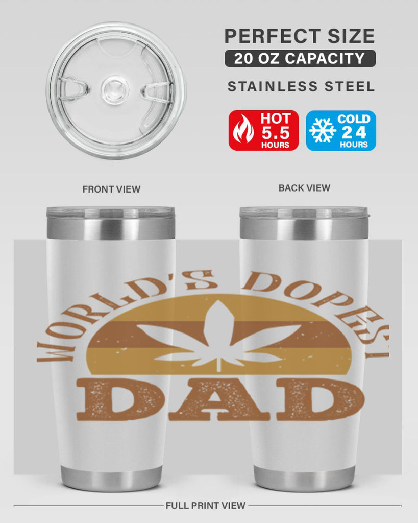 world’s dopest dad 137#- fathers day- Tumbler